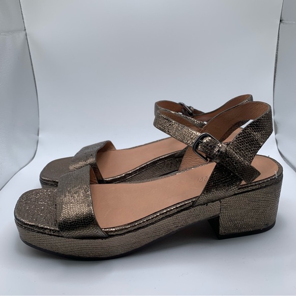Madewell Shoes - NEW Madewell The Lina Platform Sandal bronze heel Size 9.5 1407